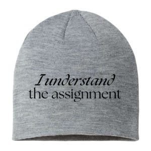 I Understand The Assignment Kamala Harris 2024 Sustainable Beanie