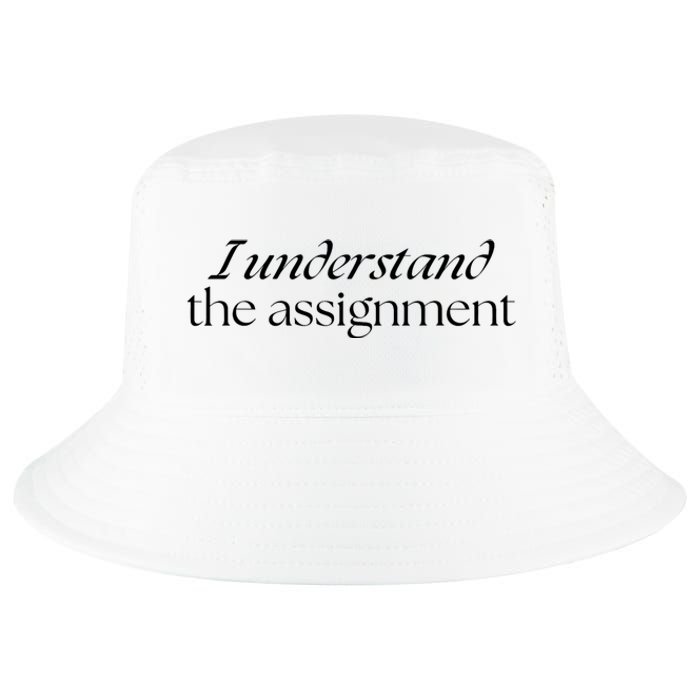 I Understand The Assignment Kamala Harris 2024 Cool Comfort Performance Bucket Hat