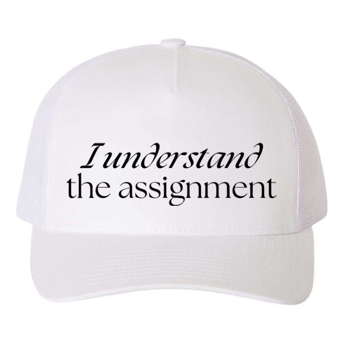 I Understand The Assignment Kamala Harris 2024 Yupoong Adult 5-Panel Trucker Hat