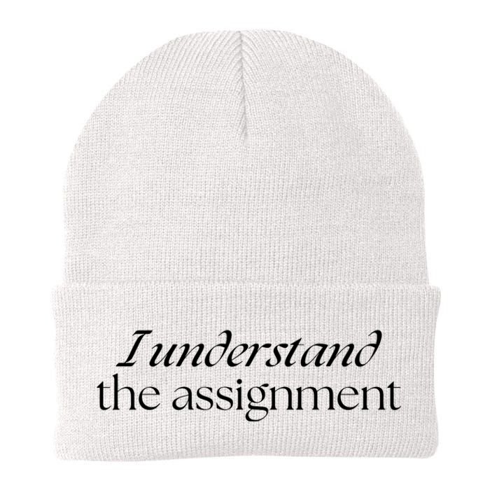 I Understand The Assignment Kamala Harris 2024 Knit Cap Winter Beanie