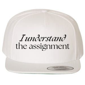 I Understand The Assignment Kamala Harris 2024 Wool Snapback Cap