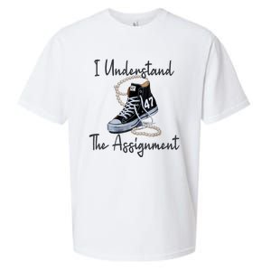 I Understand The Assignment Chucks And Pearls Election 2024 Sueded Cloud Jersey T-Shirt