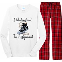 I Understand The Assignment Chucks And Pearls Election 2024 Long Sleeve Pajama Set