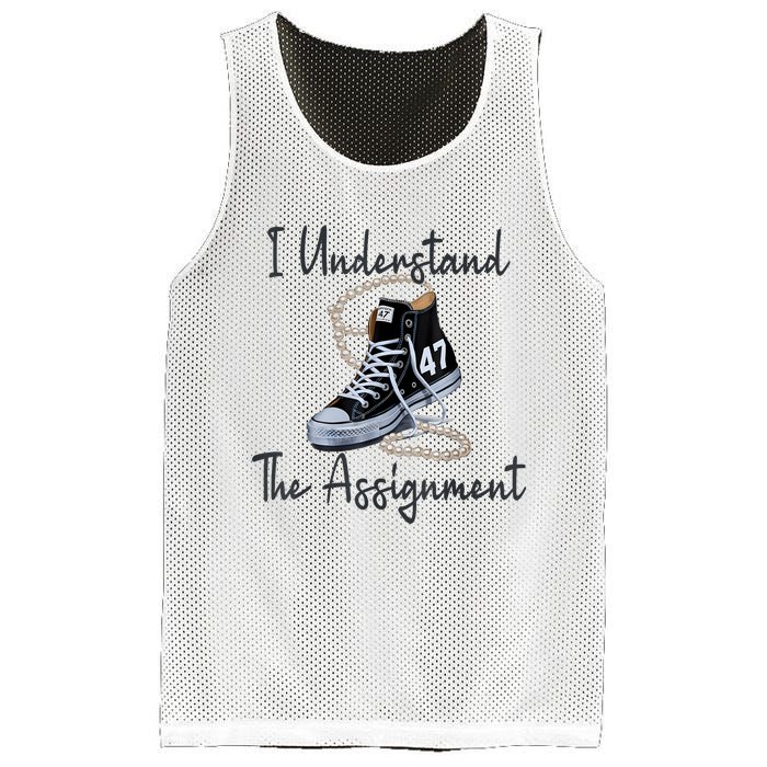 I Understand The Assignment Chucks And Pearls Election 2024 Mesh Reversible Basketball Jersey Tank