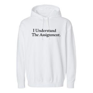 I Understand The Assignment Garment-Dyed Fleece Hoodie