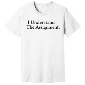 I Understand The Assignment Premium T-Shirt