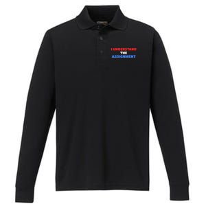 I Understand The Assignment Vote 2024 Democracy Performance Long Sleeve Polo