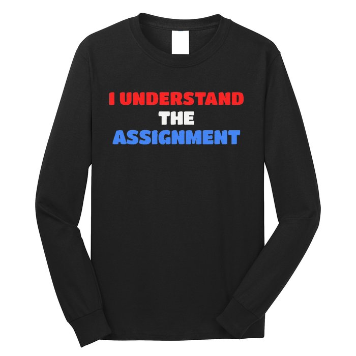 I Understand The Assignment Vote 2024 Democracy Long Sleeve Shirt