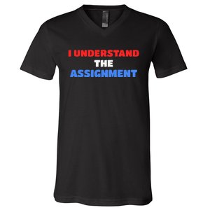 I Understand The Assignment Vote 2024 Democracy V-Neck T-Shirt