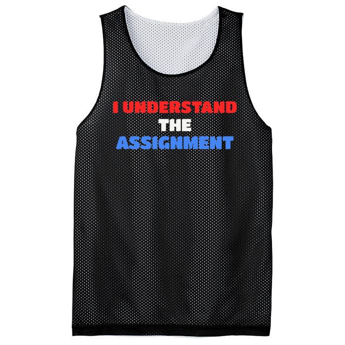 I Understand The Assignment Vote 2024 Democracy Mesh Reversible Basketball Jersey Tank