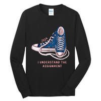 I Understand The Assignment Vote Blue Election 2024 Tall Long Sleeve T-Shirt