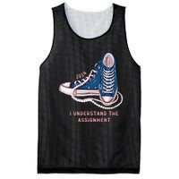 I Understand The Assignment Vote Blue Election 2024 Mesh Reversible Basketball Jersey Tank