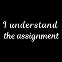 I Understand The Assignment Political Product For Activists Drawstring Bag