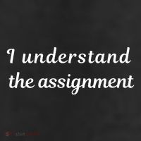 I Understand The Assignment Political Product For Activists 25L Jumbo Tote