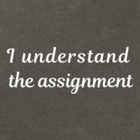 I Understand The Assignment Political Product For Activists Cotton Canvas Backpack