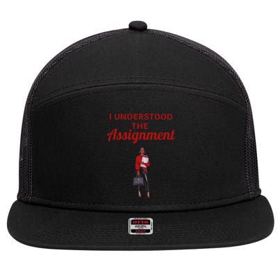 I Understood The Assignt Funny Pop Culture Gift 7 Panel Mesh Trucker Snapback Hat