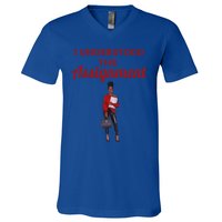 I Understood The Assignt Funny Pop Culture Gift V-Neck T-Shirt