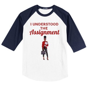 I Understood The Assignt Funny Pop Culture Gift Baseball Sleeve Shirt