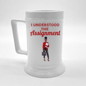 I Understood The Assignt Funny Pop Culture Gift Beer Stein