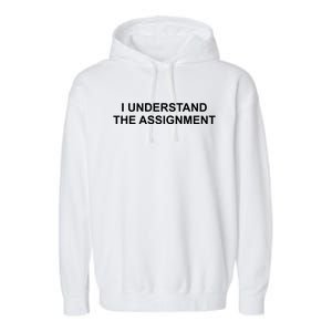 I Understand The Assignment Garment-Dyed Fleece Hoodie