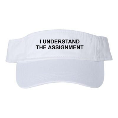 I Understand The Assignment Valucap Bio-Washed Visor