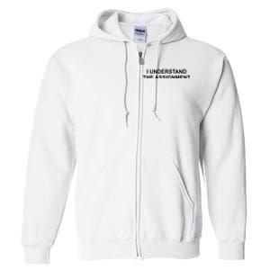 I Understand The Assignment Full Zip Hoodie