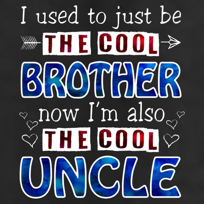 I Used To Just Be The Cool Big Brother Now I'm The Cool Uncle Garment-Dyed Fleece Hoodie
