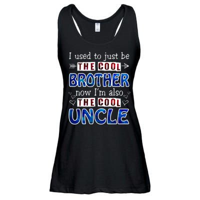 I Used To Just Be The Cool Big Brother Now I'm The Cool Uncle Ladies Essential Flowy Tank