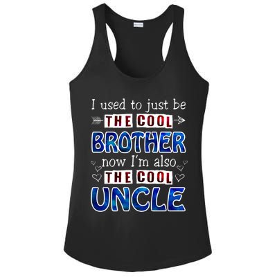 I Used To Just Be The Cool Big Brother Now I'm The Cool Uncle Ladies PosiCharge Competitor Racerback Tank