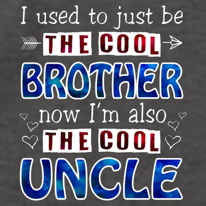 I Used To Just Be The Cool Big Brother Now I'm The Cool Uncle Vector Backpack