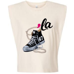 I Understand The Assignment Chucks And Pearls Election 2024 Garment-Dyed Women's Muscle Tee