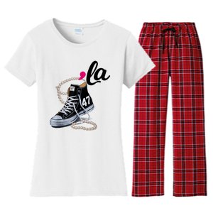 I Understand The Assignment Chucks And Pearls Election 2024 Women's Flannel Pajama Set