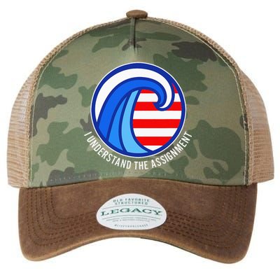 I Understand The Assignment Pro Democrat Harris Walz Legacy Tie Dye Trucker Hat