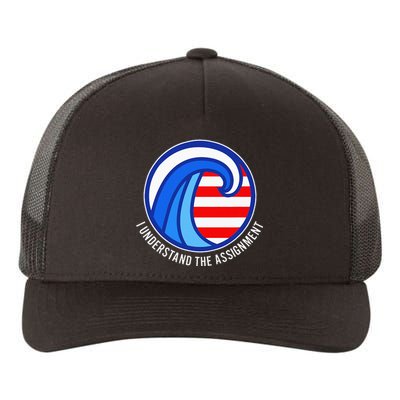 I Understand The Assignment Pro Democrat Harris Walz Yupoong Adult 5-Panel Trucker Hat