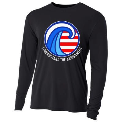 I Understand The Assignment Pro Democrat Harris Walz Cooling Performance Long Sleeve Crew