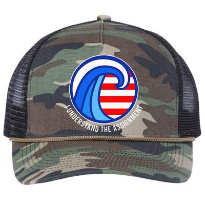 I Understand The Assignment Pro Democrat Harris Walz Retro Rope Trucker Hat Cap