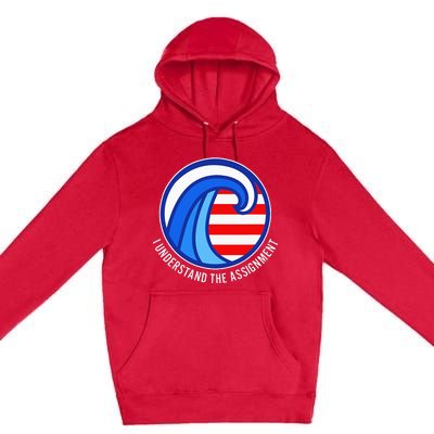 I Understand The Assignment Pro Democrat Harris Walz Premium Pullover Hoodie