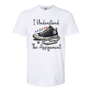 I Understand The Assignment Chucks And Pearls Election 2024 Gift Softstyle CVC T-Shirt