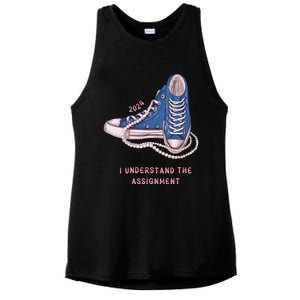 I Understand The Assignment Kamala Harris 2024 Election Ladies PosiCharge Tri-Blend Wicking Tank