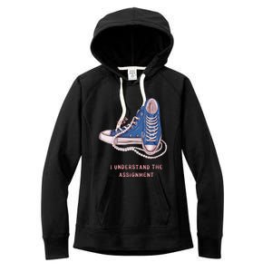 I Understand The Assignment Kamala Harris 2024 Election Women's Fleece Hoodie