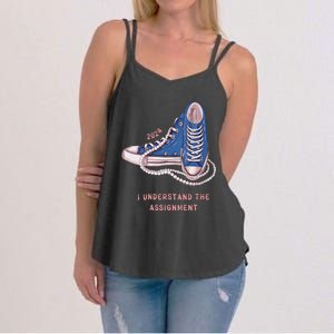 I Understand The Assignment Kamala Harris 2024 Election Women's Strappy Tank