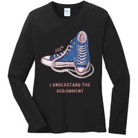 I Understand The Assignment Kamala Harris 2024 Election Ladies Long Sleeve Shirt