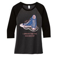 I Understand The Assignment Kamala Harris 2024 Election Women's Tri-Blend 3/4-Sleeve Raglan Shirt