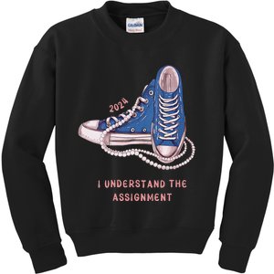 I Understand The Assignment Kamala Harris 2024 Election Kids Sweatshirt