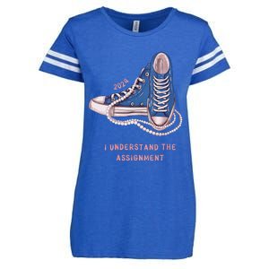 I Understand The Assignment Kamala Harris 2024 Election Enza Ladies Jersey Football T-Shirt