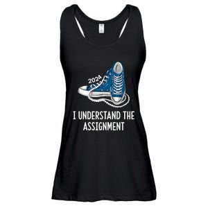 I Understand The Assignment Sneakers And Pearls Kamala 2024 Ladies Essential Flowy Tank