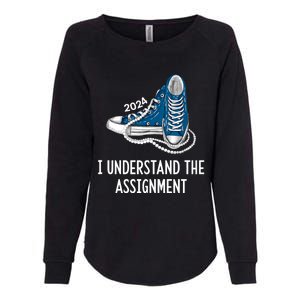 I Understand The Assignment Sneakers And Pearls Kamala 2024 Womens California Wash Sweatshirt