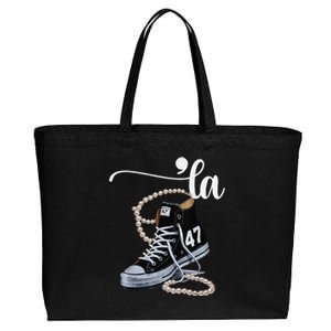 I Understand The Assignment Chucks And Pearls Election 2024 Cotton Canvas Jumbo Tote