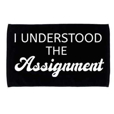 I Understood The Assignment Funny Pop Culture Premium Microfiber Hand Towel