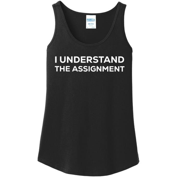 I Understand The Assignment Ladies Essential Tank